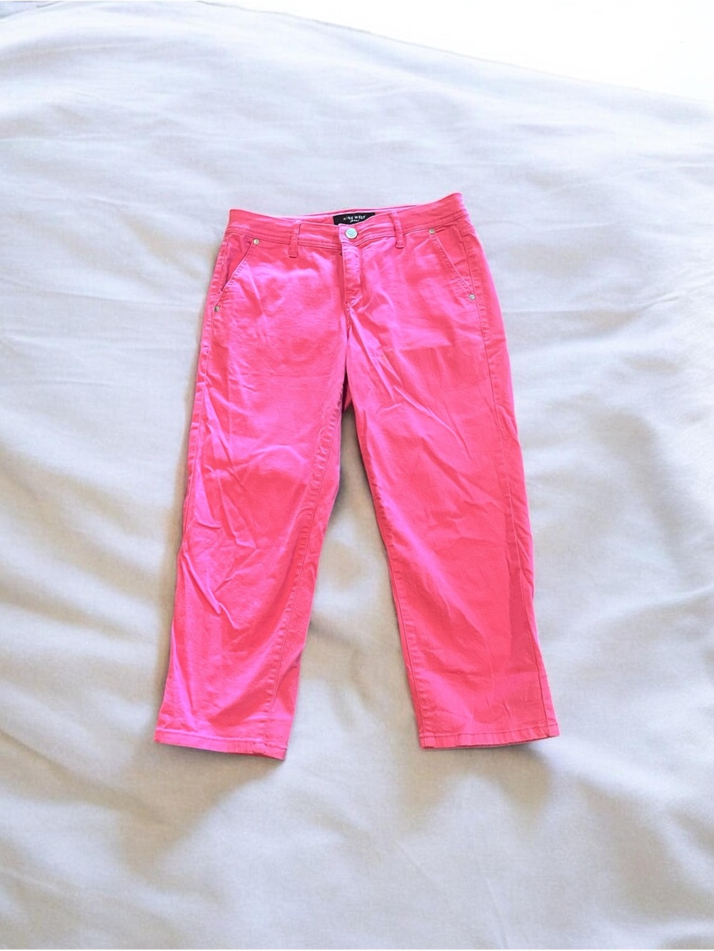 Pink Capri Jeans Low Rise Sz 8